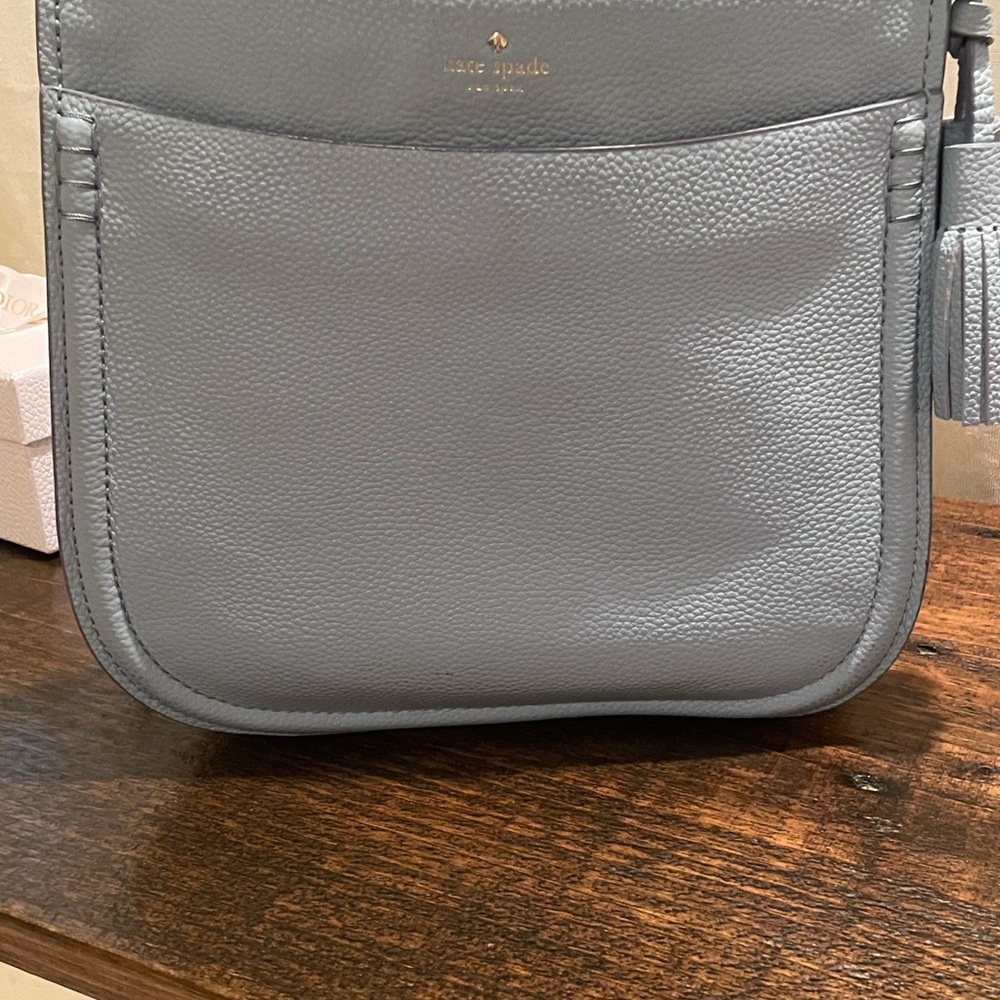 CLOSET CLEAR OUT! Kate Spade Baby Blue Leather Shoulder Bag. Butter soft.